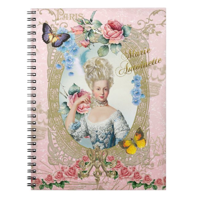 Marie Antoinette Rose von Versailles-Notizbuch Notizblock (Vorderseite)