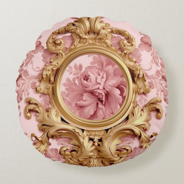 Marie-Antoinette Rundes Kissen (Vorderseite)