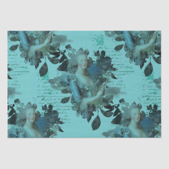 Marie Antoinette Seidenpapier (Vorderseite)