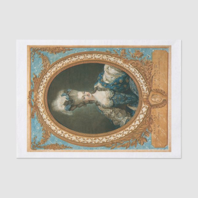Marie Antoinette Seidenpapier (Vorderseite)