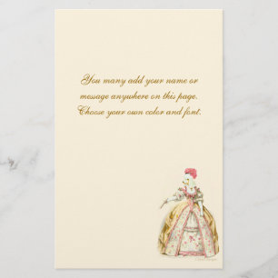 Marie-Antoinette-Stationierung Briefpapier