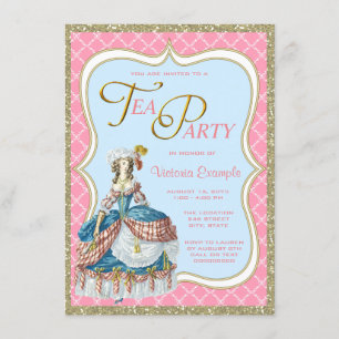Marie Antoinette Tea Party Einladung