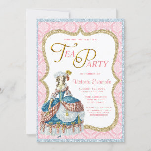 Marie Antoinette Teeparty Einladung