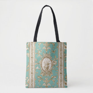 Marie Antoinette Toile de Jouy turqoise  Tasche