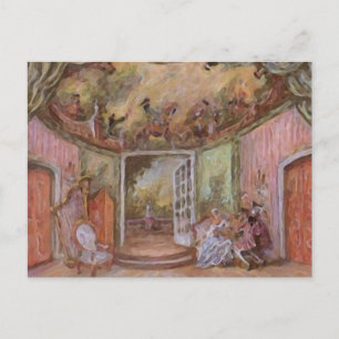 Marie Antoinette Traum Party ~ Postkarte / Einladu