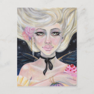 Marie Antoinette und der Kirschkuchen Postkarte