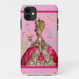 Marie Antoinette und Peacock iPhone 11 Hülle