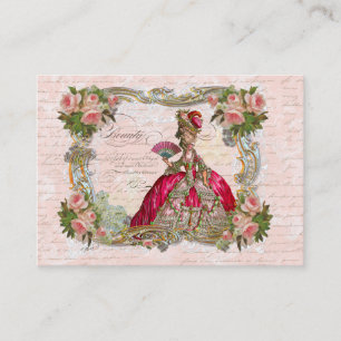 Marie Antoinette und Roses Visitenkarte