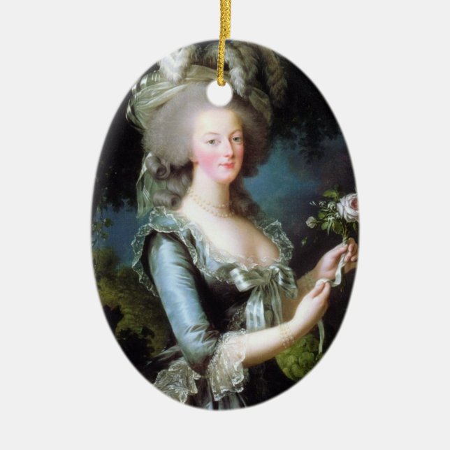 Marie Antoinette Verzierung Keramik Ornament (Vorne)