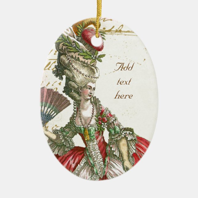 Marie Antoinette Verzierung Keramikornament (Vorne)