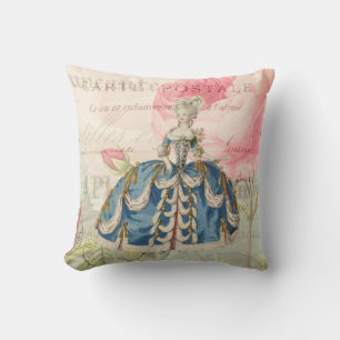 Marie Antoinette Vintag French Throw Kissen