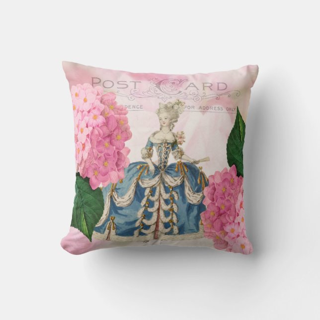 Marie Antoinette Vintag Throw Kissen (Vorderseite)