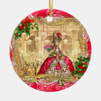 Marie Antoinette Weihnachten in Versailles Keramik Ornament