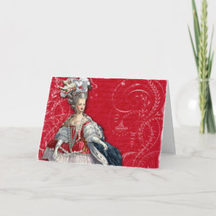 Marie Antoinette Weihnachtskarte Feiertagskarte