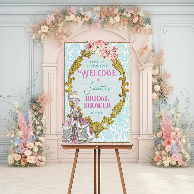Marie Antoinette Welcome Sign Poster Board (Von Creator hochgeladen)