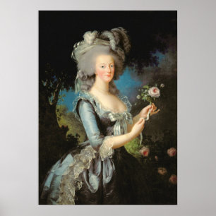 Marie Antoinette with a Rose, 1783 Poster