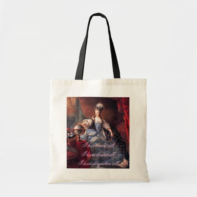 Marie Antoinette Zitat-Tasche Tragetasche (Vorne)