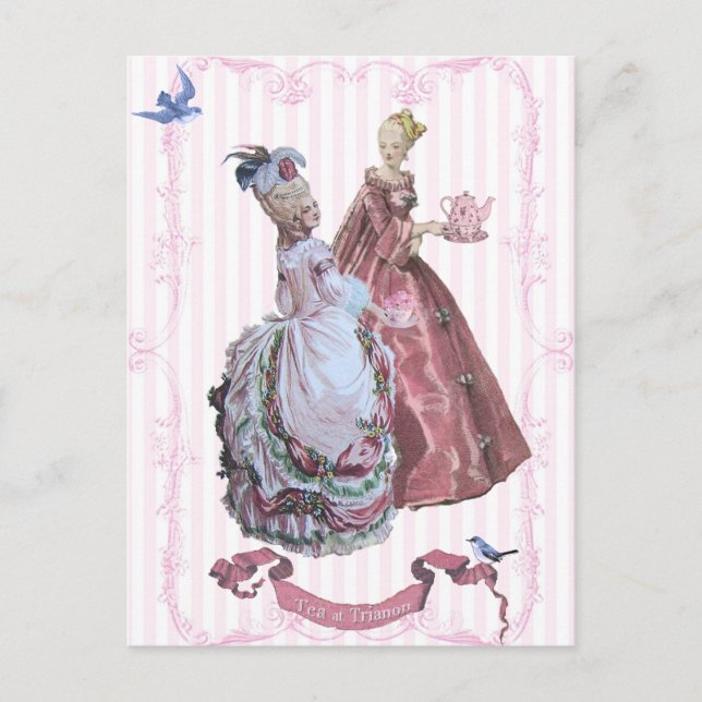 Marie AntoinetteTea in Trianon Postkarte (Vorderseite)