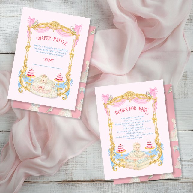 Marie Antoniette Let them eat cake Diaper Raffle Visitenkarte (Von Creator hochgeladen)