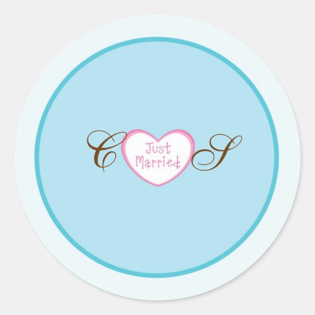 Marié Classique Voiture Mariage Faveur Stickers (Devant)