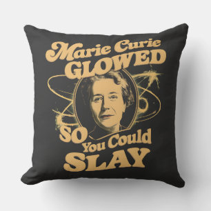 Marie Curie Glühte So, Dass Du Die Wissenschaft Qu Kissen