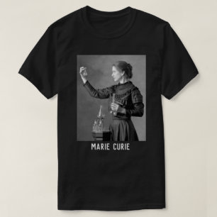 marie curie ist physikerin schwarzes elegantes tsh T-Shirt