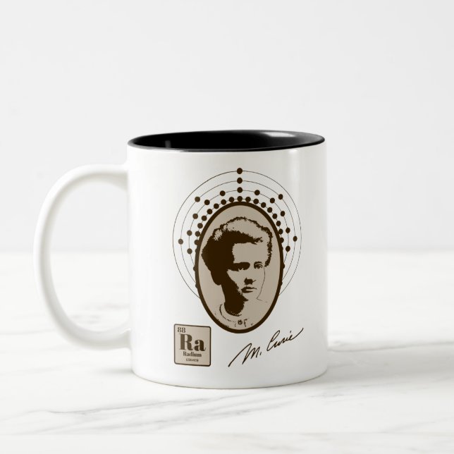Marie Curie Zweifarbige Tasse (Links)