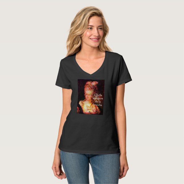 Marie, der ihnen Antoinette-Gelassen wird, essen T-Shirt (Vorderseite Vollansicht)