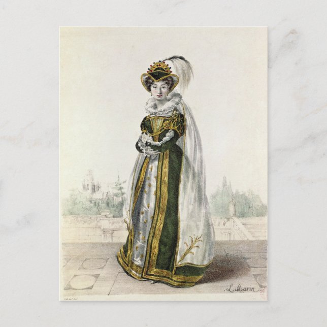 Marie Dorval in "Marion Delorme" von Victor Postkarte (Vorderseite)