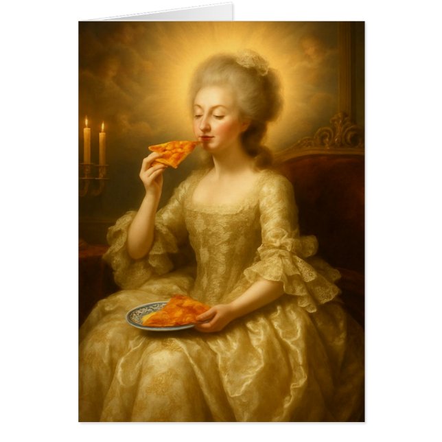 Marie Eating Pizza Digital Art (Vorne)