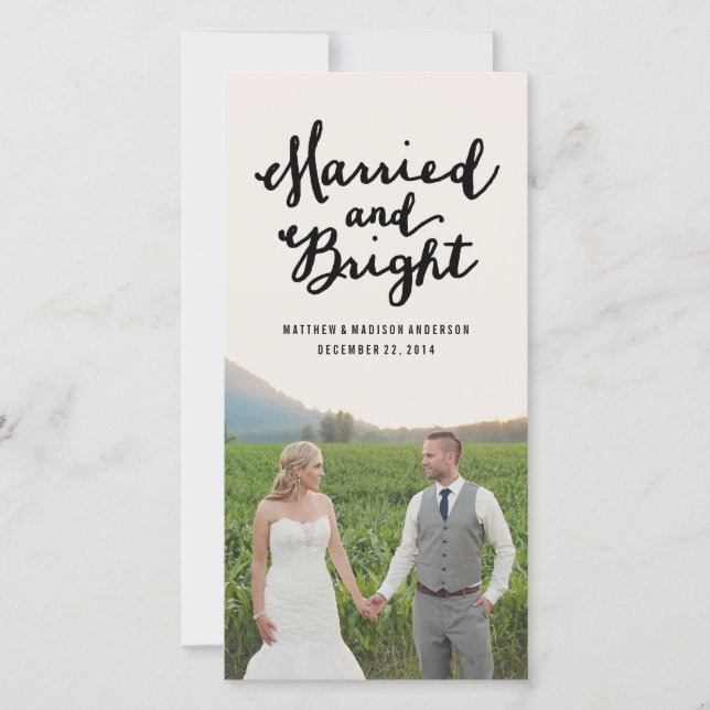 Marié et brillant | Cartes photos de vacances (Devant)