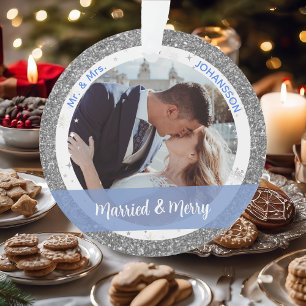 Marié et Joyeux 1er Noël en tant que M. et Mme 2 P