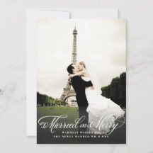 Marié et Joyeux Carte photo