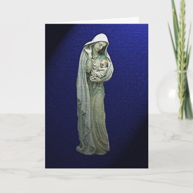 Marie et la carte de Noël Enfant Christ (Devant)