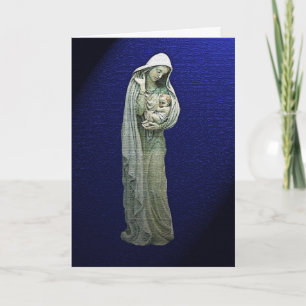 Marie et la carte de Noël Enfant du Christ