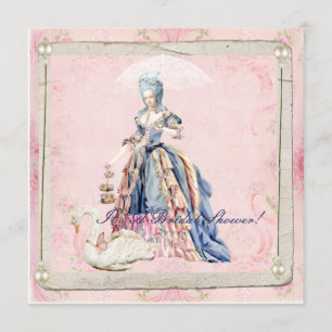 Marie et une invitation de Fête de la mariée de
