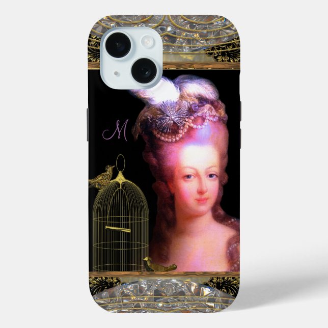Marie French Charm Monogram Case-Mate iPhone Hülle (Rückseite)