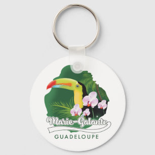 Marie Galante Guadeloupe Logo Schlüsselanhänger