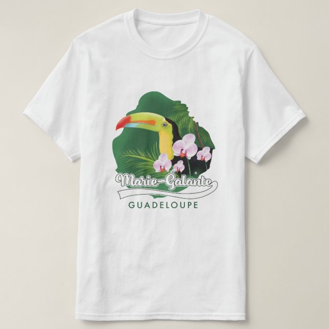 Marie Galante Guadeloupe Logo T-Shirt (Design vorne)