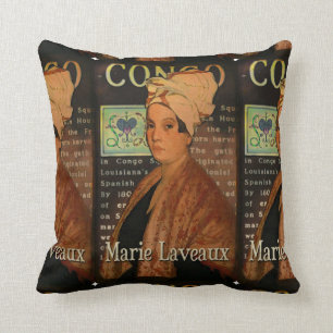 Marie Laveau der Kongo quadratisches Kunst-Kissen Kissen