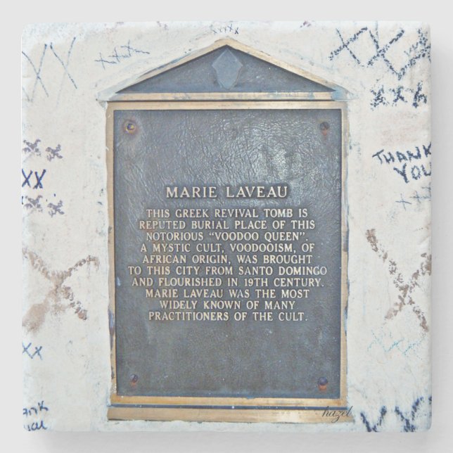 Marie Laveau Tomb, Marie Laveau, New Orleans Steinuntersetzer (Vorderseite)