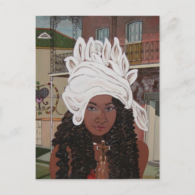Marie Laveaux im französischen Viertel Postkarte (Vorderseite)