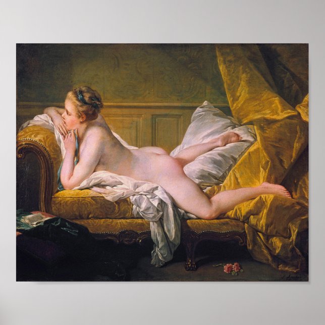 Marie-Louise O'Murphy mistress – François Boucher Poster (Vorne)