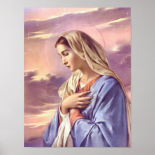 Marie mère de Dieu, la Sainte Vierge, affiche