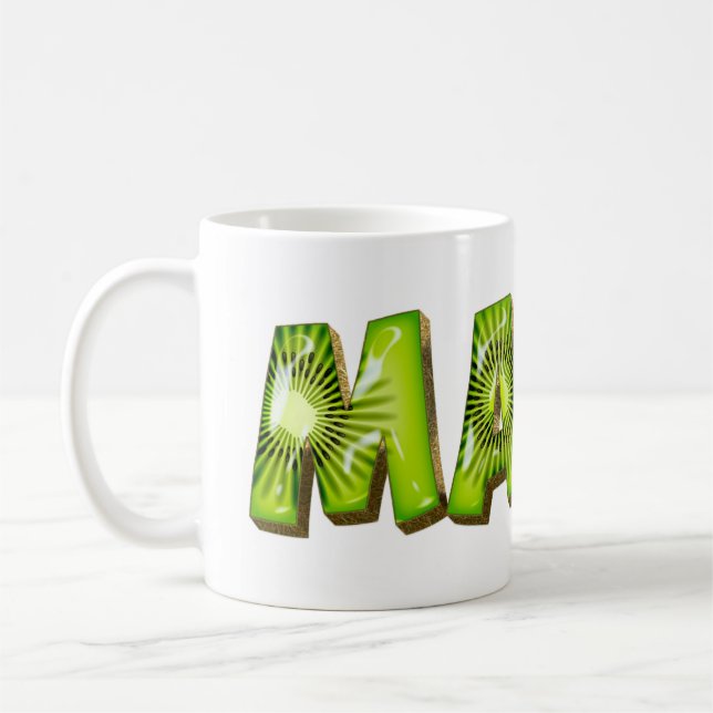 Marie Name Kiwi Style Tasse Teetasse Cafeetasse (Gauche)