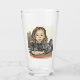 Marie-Portrait (Niedliches Jungmädchen) Glas