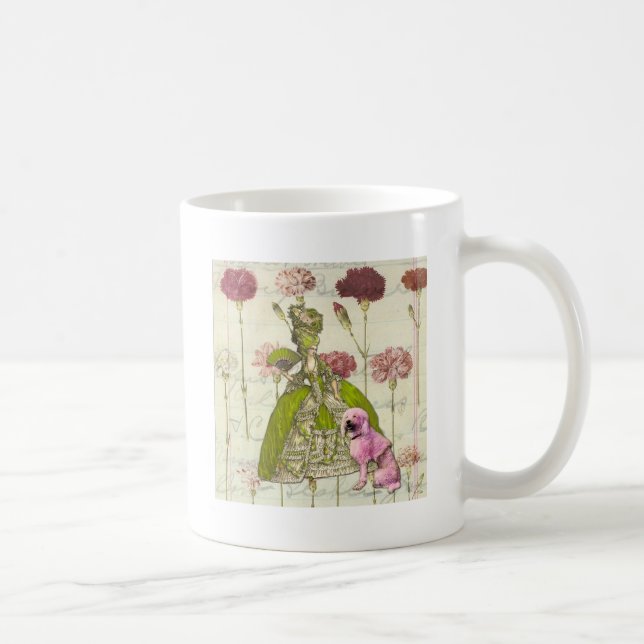 Marie und ihr Poodle Kaffeetasse (Rechts)