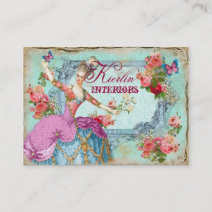 Marie Vintage Schmetterling Visitenkarte