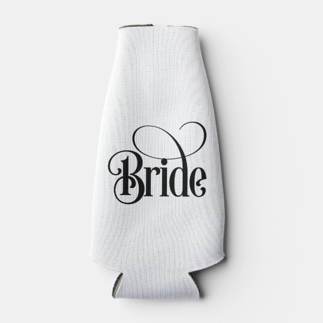 Mariée (conception 3) Glacière de bouteille (Devant)