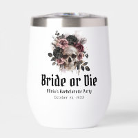 Mariée crâne florale d'Halloween ou Bachelorette